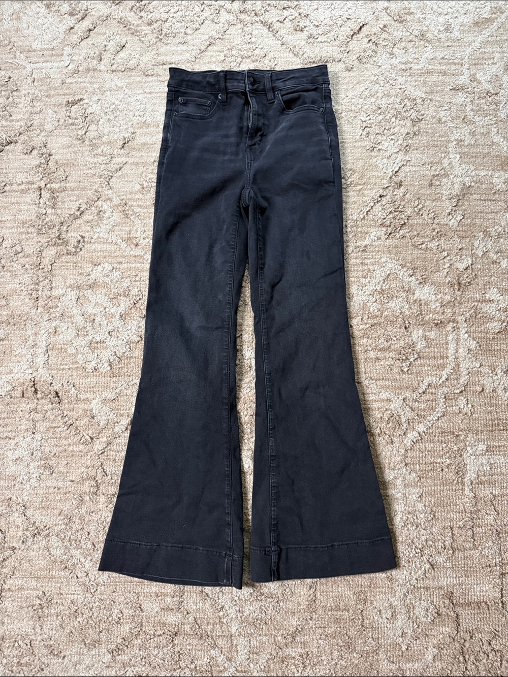 American Eagle Outfitters Black Flared Jeans